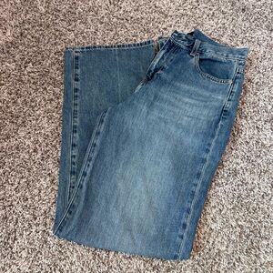 Uniqlo Classic Blue Denim Wide Leg Jeans